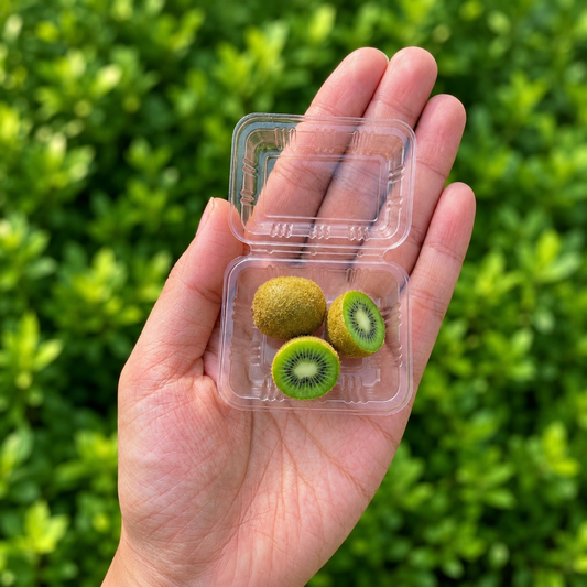 3Pcs Miniature Kiwi Fruit Set – Hand-Sculpted 1:12 Scale Dollhouse Kiwi with Real Fuzzy Skin, Radiating Green Flesh and Hand-Placed Black Seeds, Tiny Realistic Fruit for Dioramas & Polymer Clay Food Miniatures