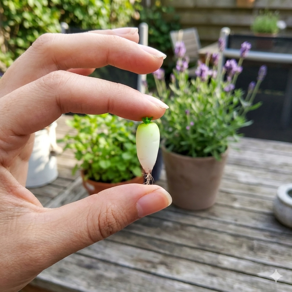 handmade polymer clay miniature heirloom radish set 1:6 scale dollhouse fdmini view 11