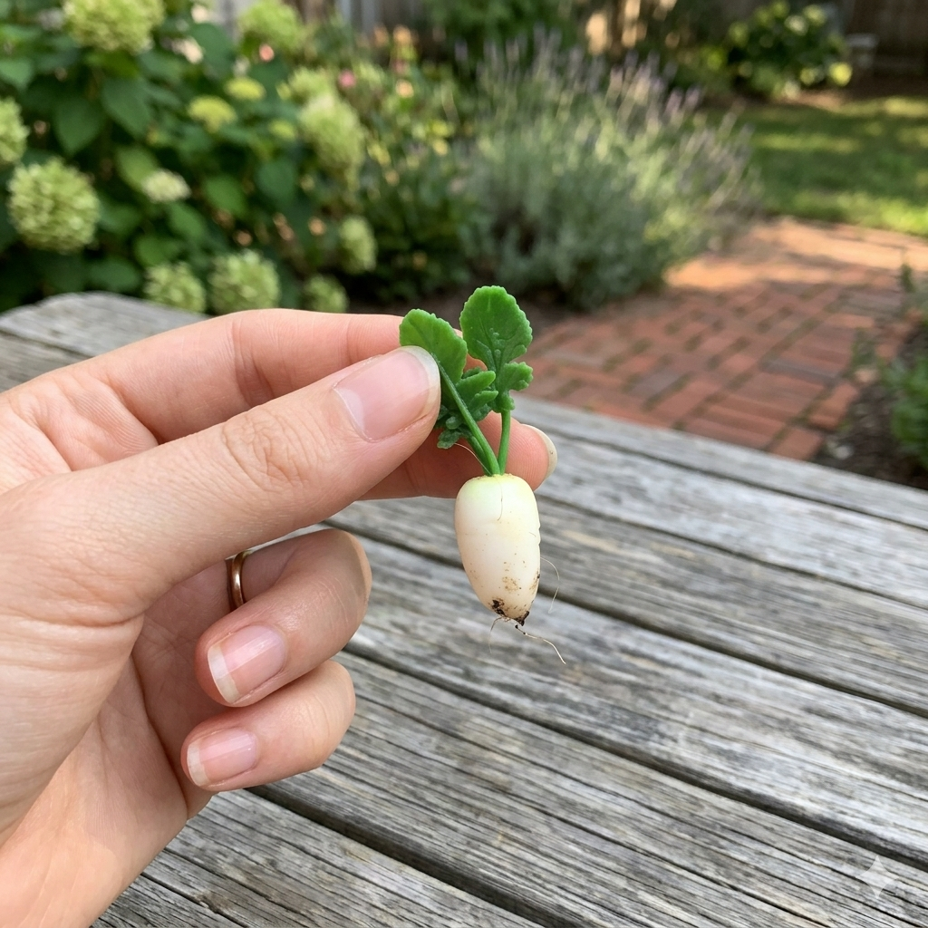 handmade polymer clay miniature heirloom radish set 1:6 scale dollhouse fdmini close-up