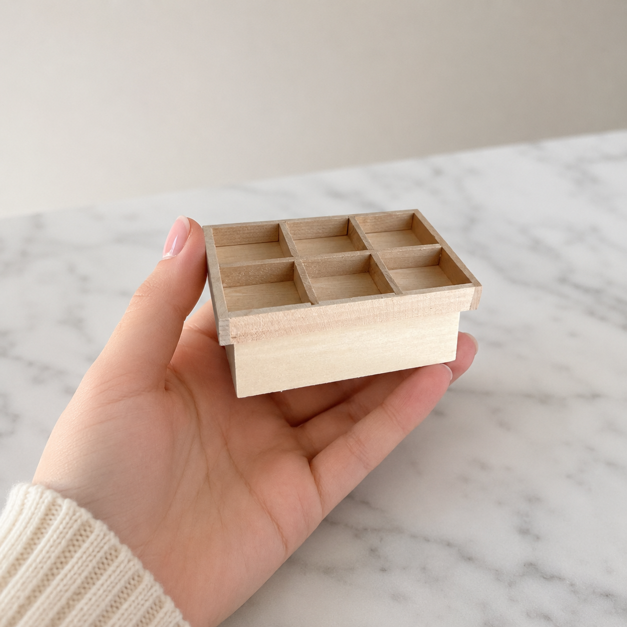 FDMINI Mini DIY Unfinished Wood Furniture – Paintable Miniature Bookshelf & Display Cabinet for 1:12 Scale Dollhouse, OB11 & BJD Scenes