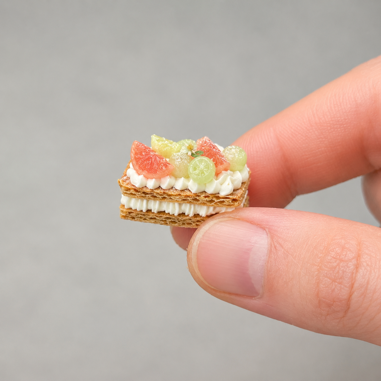 1:6 Scale Miniature Melon Café Collection – 8 Styles Dollhouse Cantaloupe Bowl, Melon Parfait, Jelly Platter & Fruit Tart, Handmade Polymer Clay Kawaii Food for Blythe BJD Diorama