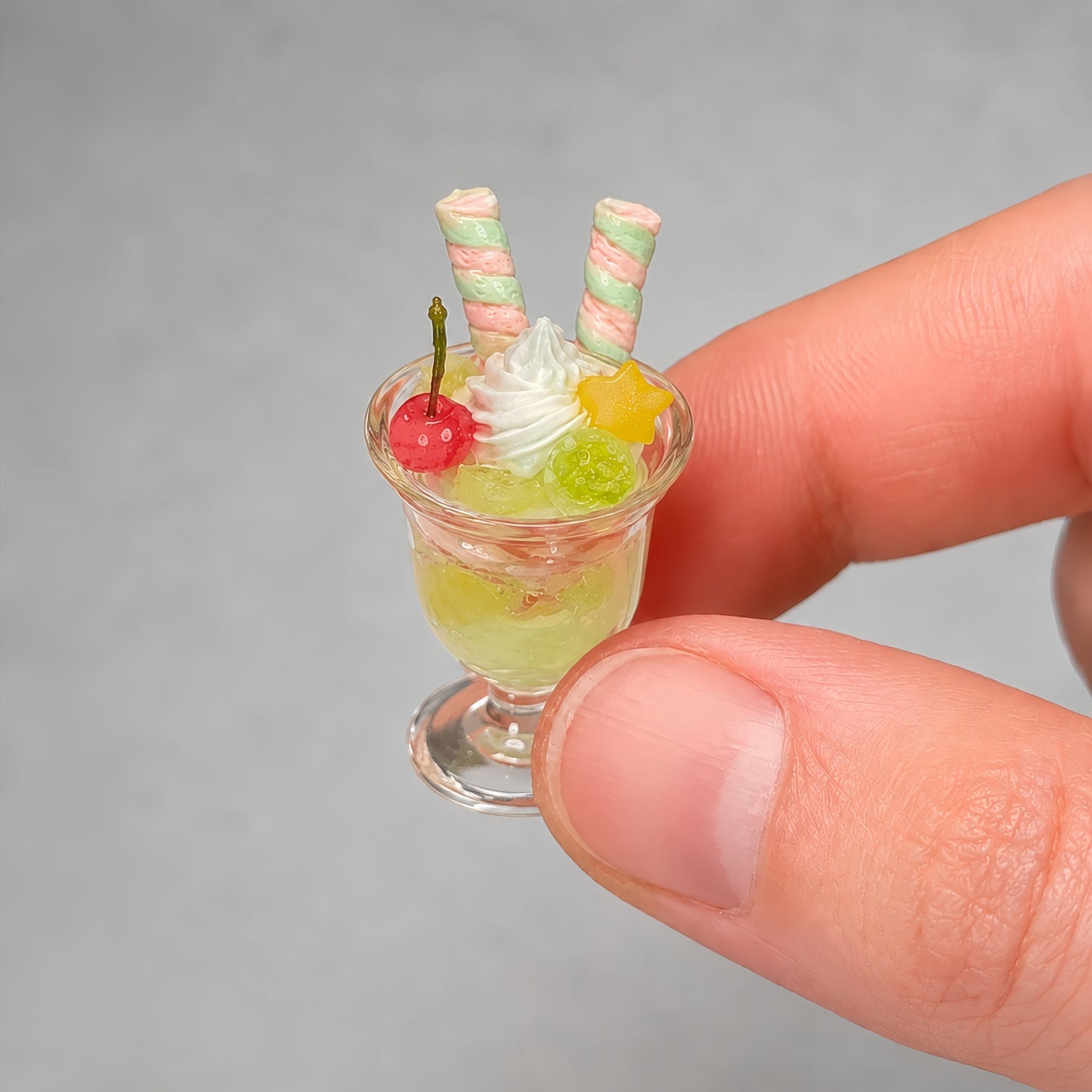 1:6 Scale Miniature Lemon Citrus Café Collection – 12 Styles Dollhouse Soda Cup, Melon Parfait, Cream Cake & Ice Cream Set, Handmade Polymer Clay Kawaii Summer Food for Blythe BJD Diorama | Pick Your Style