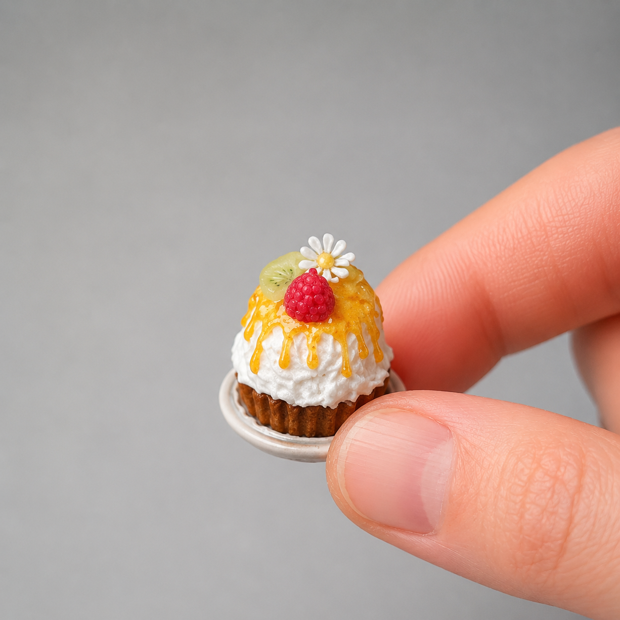 1:6 Scale Miniature Mango & Citrus Summer Café Collection – 6 Styles Dollhouse Tropical Parfait, Orange Jelly Platter, Mango Cupcake & Pineapple Cup, Handmade Polymer Clay Kawaii Food for Blythe BJD Diorama