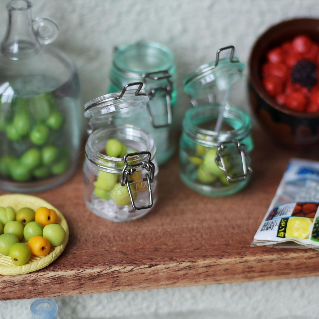 miniature clip-top storage jars 1:6 scale dollhouse fdmini view 7