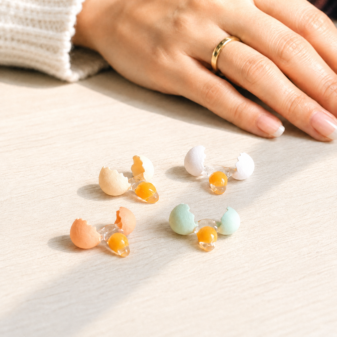 food5 miniature cracked eggs