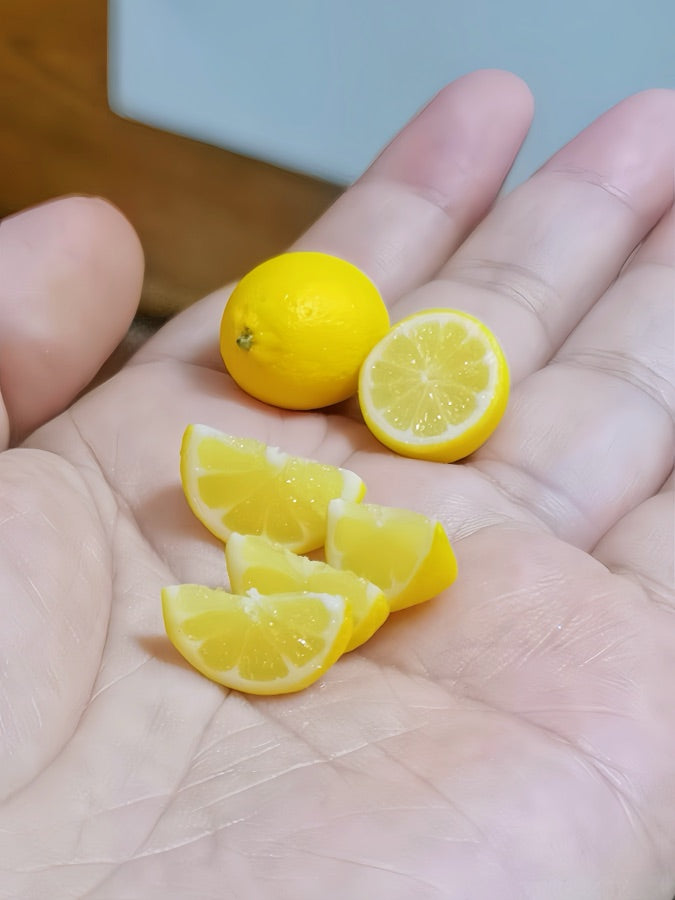 Miniature lemons and delicate citrus slices